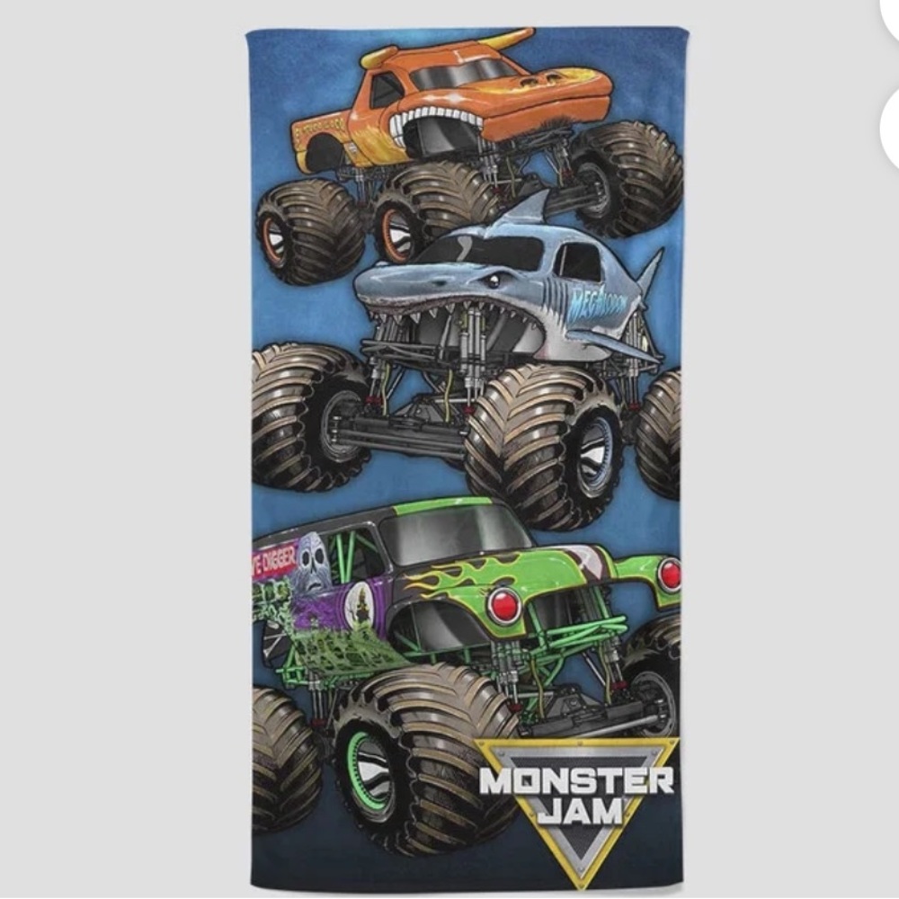 Monster Jam's towel gift for any fan. 28 x 58
New